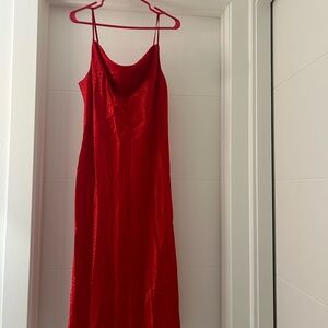 Emma & Michele Red Midi Dress